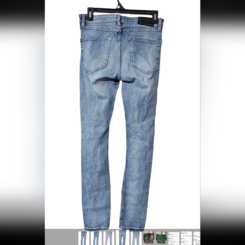 Forever 21 Light Blue Distressed Skinny Jeans - Picture 2 of 4